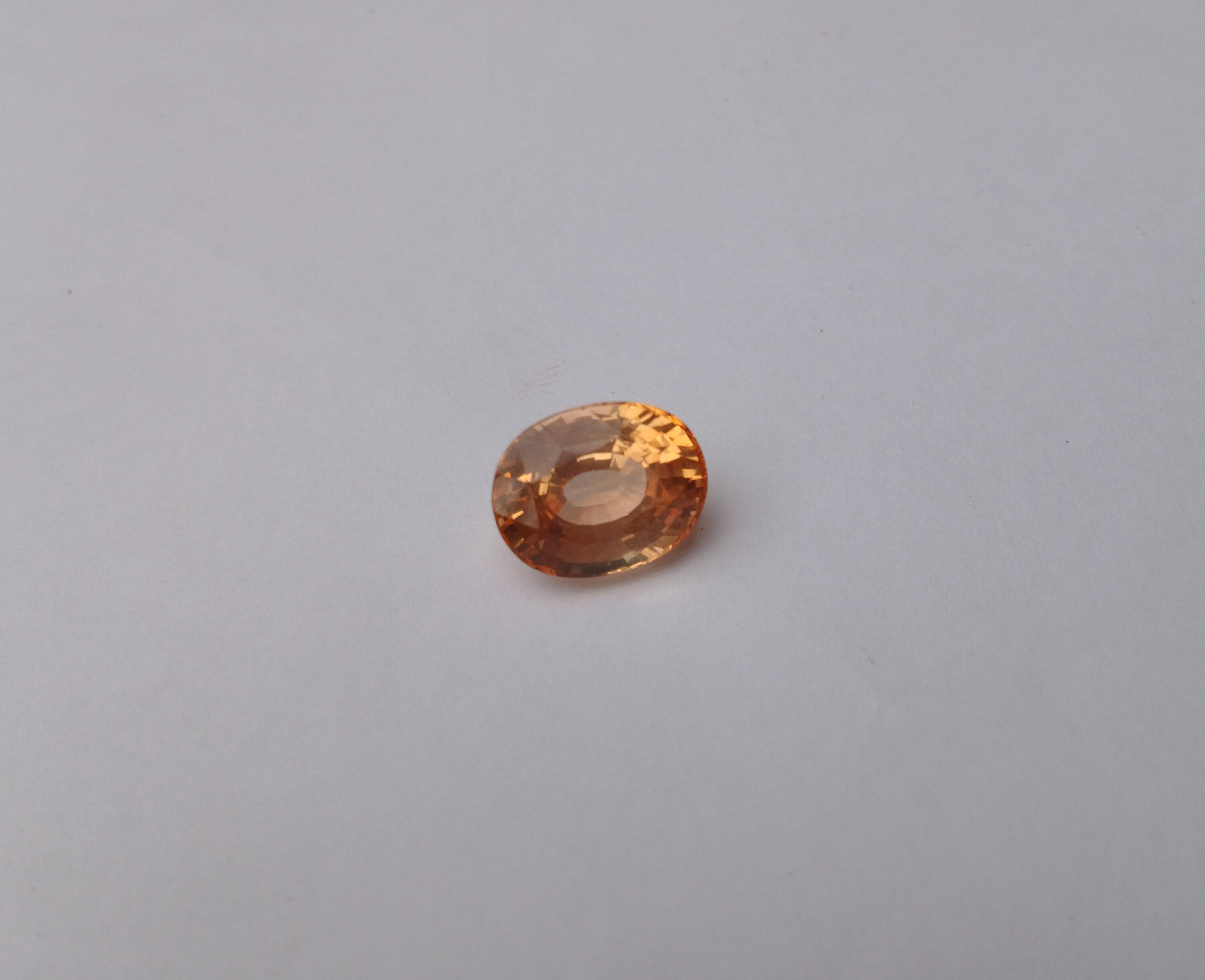 Natural Orange Sapphire